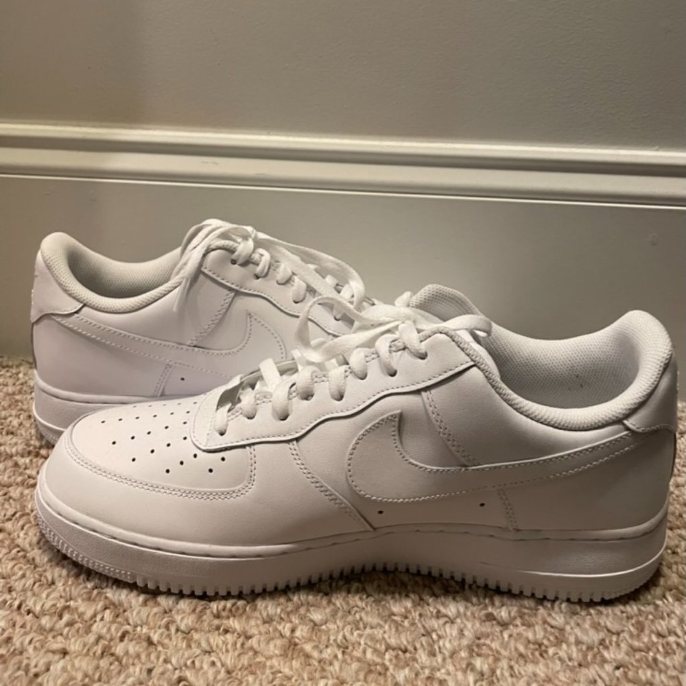 White Nike Air Force 1s